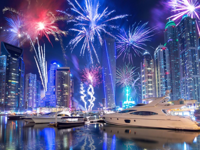 Dubai New Years in the Marina