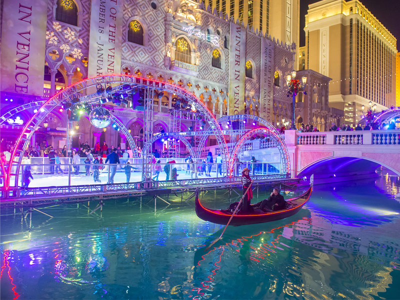 Ice Skating on the Strip, Las Vegas