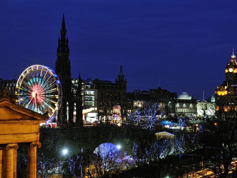 Princes Street Gardens Ice Rink, Edinburgh, Scotland