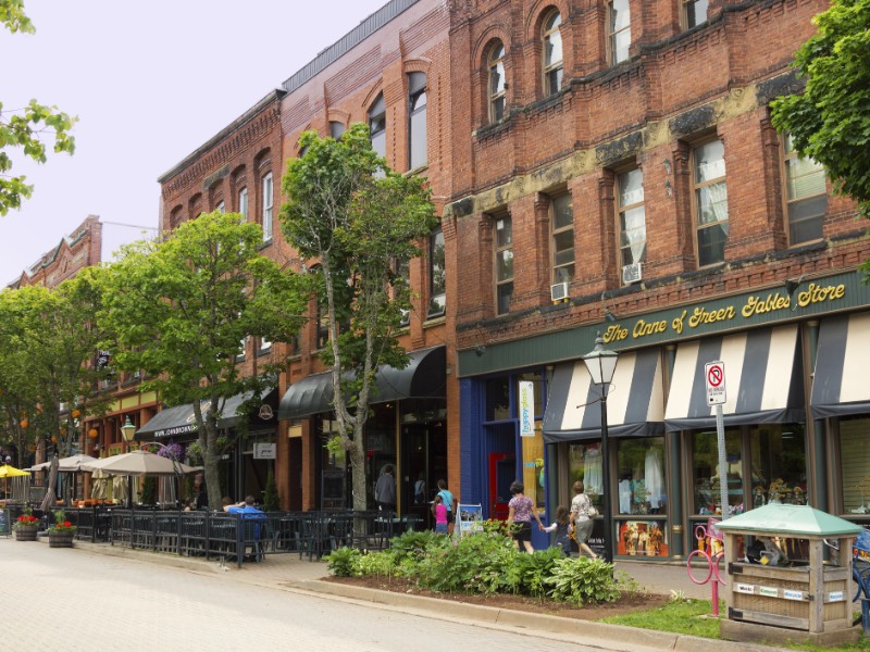 Victoria Row in Charlottetown, Prince Edward Island.