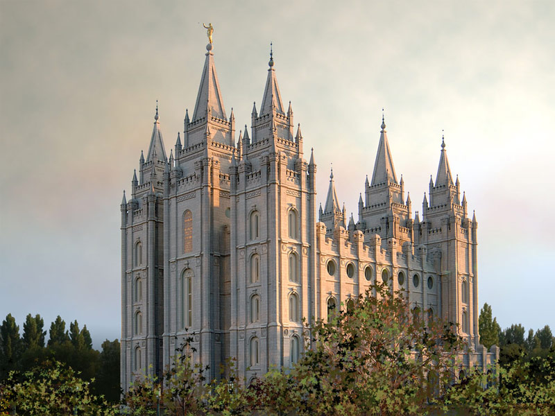  Temple Square and Salt Lake Temple, Salt Lake City, Utah