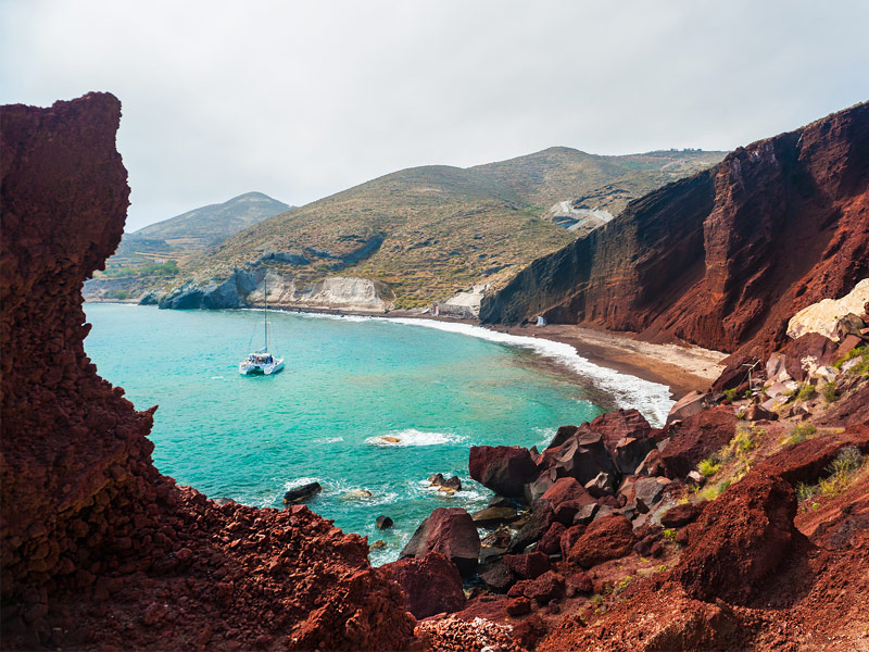 Kokkini Beach, Santorini, Greece