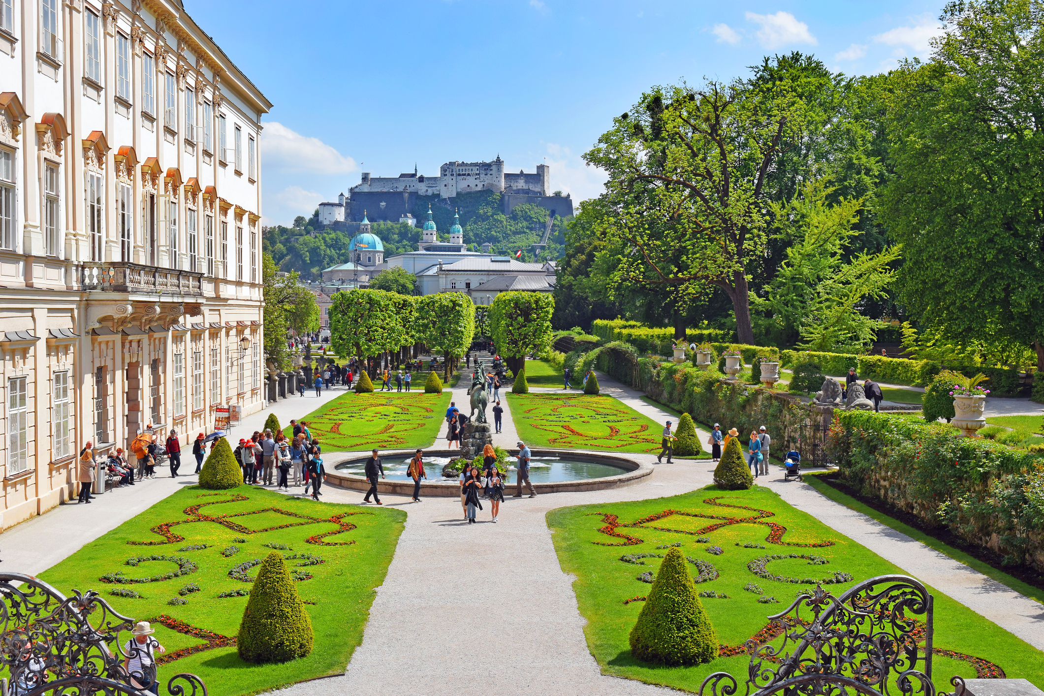 Mirabell Palace and Gardens in Salzburg, Austria