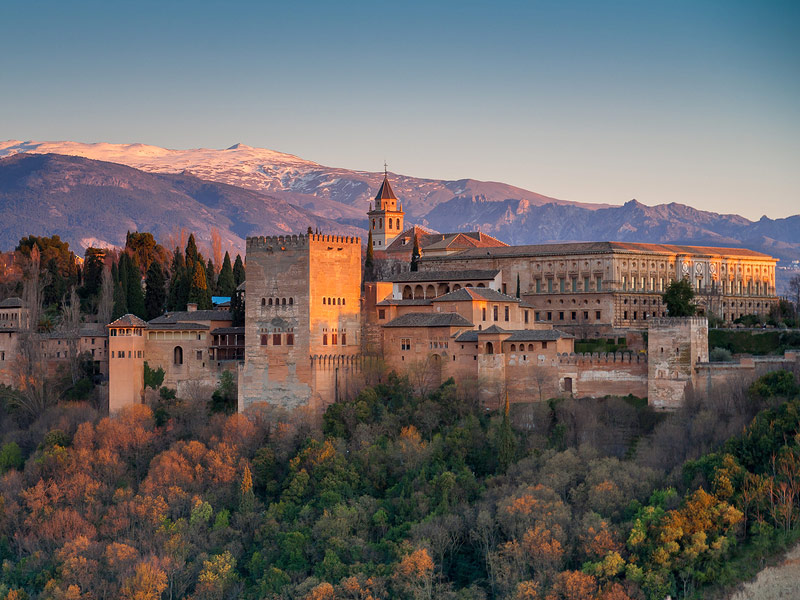 Alhambra Palace in Grenada, Spain