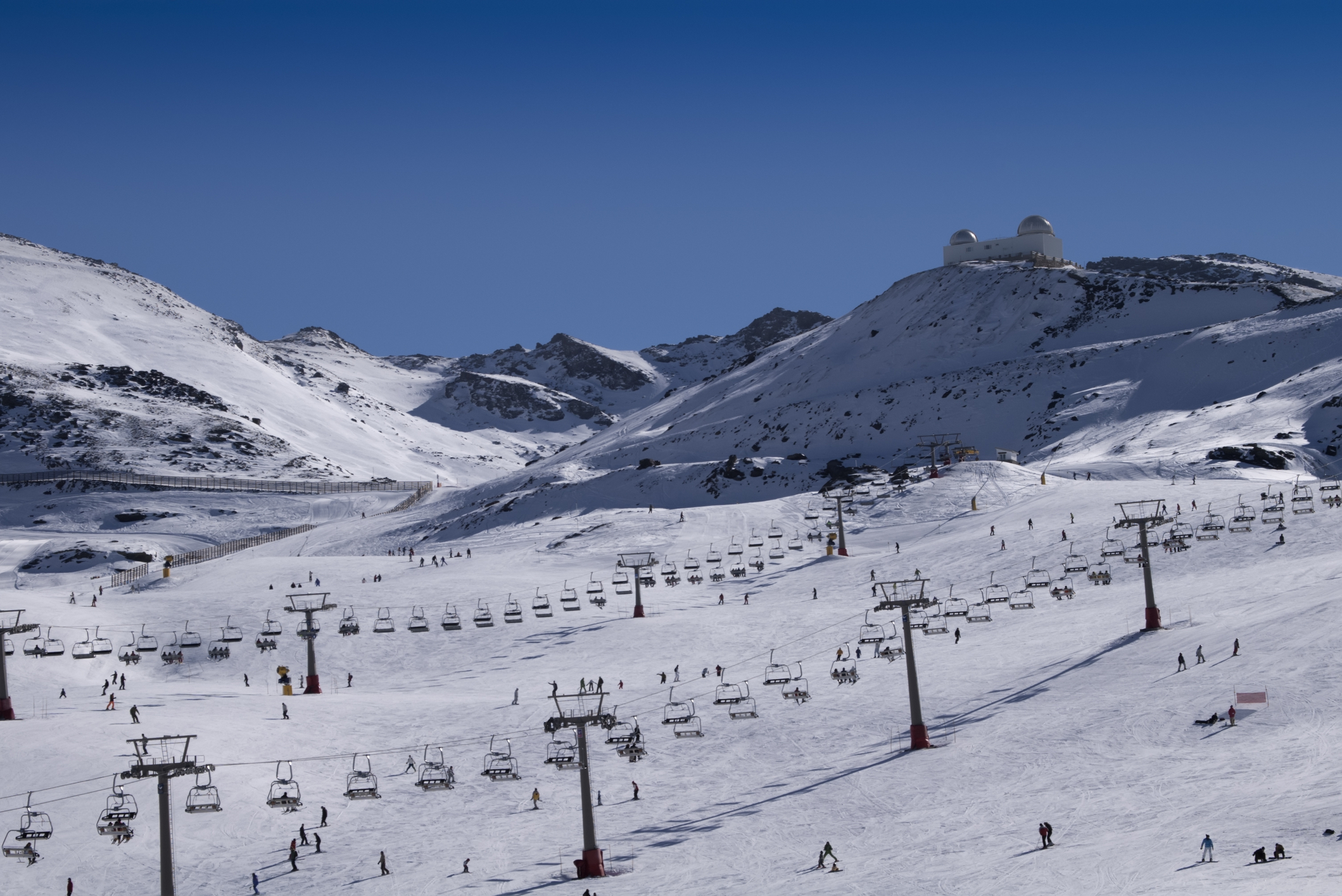 Ski slope in Andalucia, Southern Spain