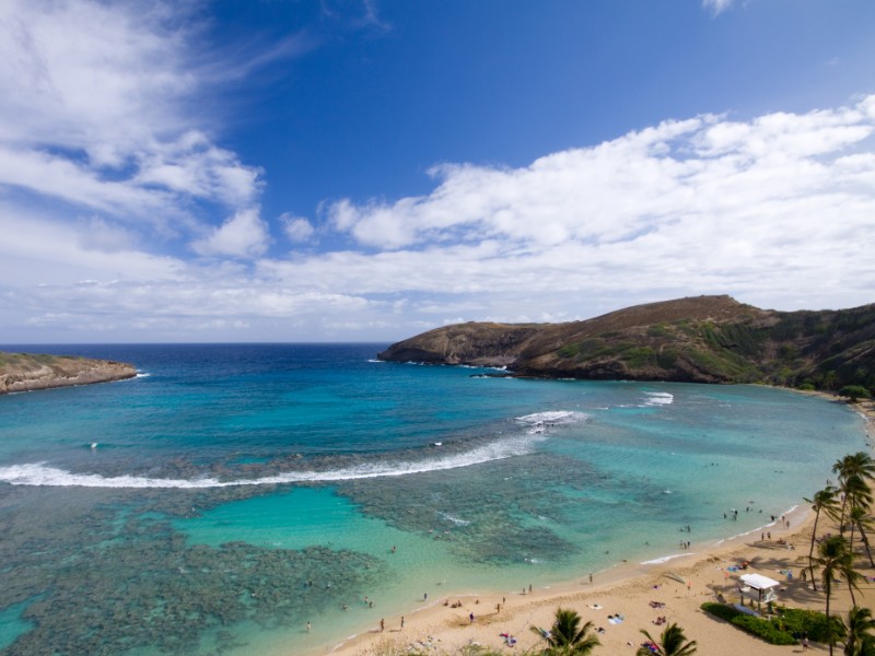 Puu Pehe Beach in Lanai, Hawaii