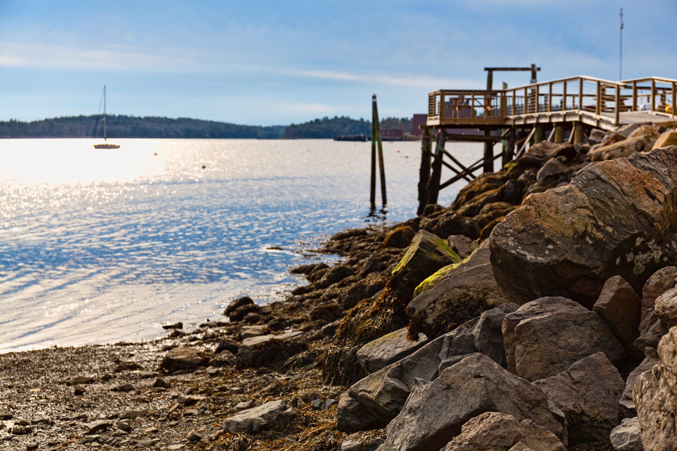 Wiscasset, Maine in the late fall