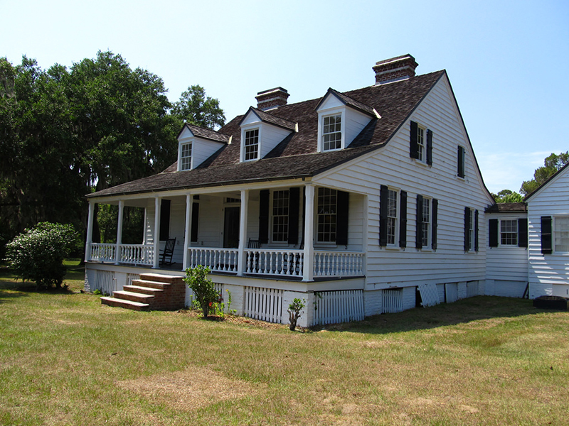 House at Snee Farm at the Charles Pinckney National Historic Site in Mount Pleasant, South Carolina