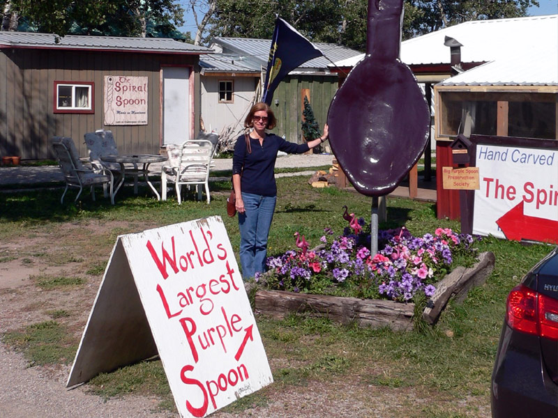 World's Largest Purple Spoon