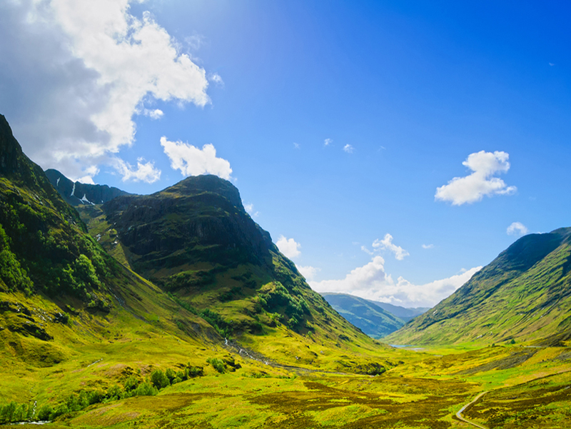 Glencoe Valley landscape, Scotland