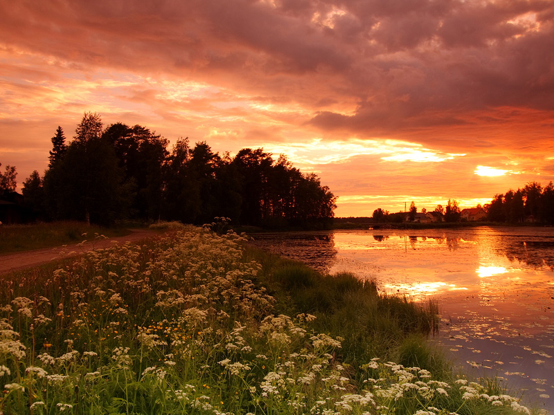 Summer sunset, Finland