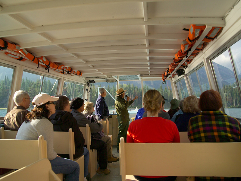 Many Glacier boat tour