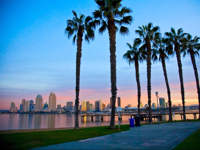 view of San Diego from Coronado