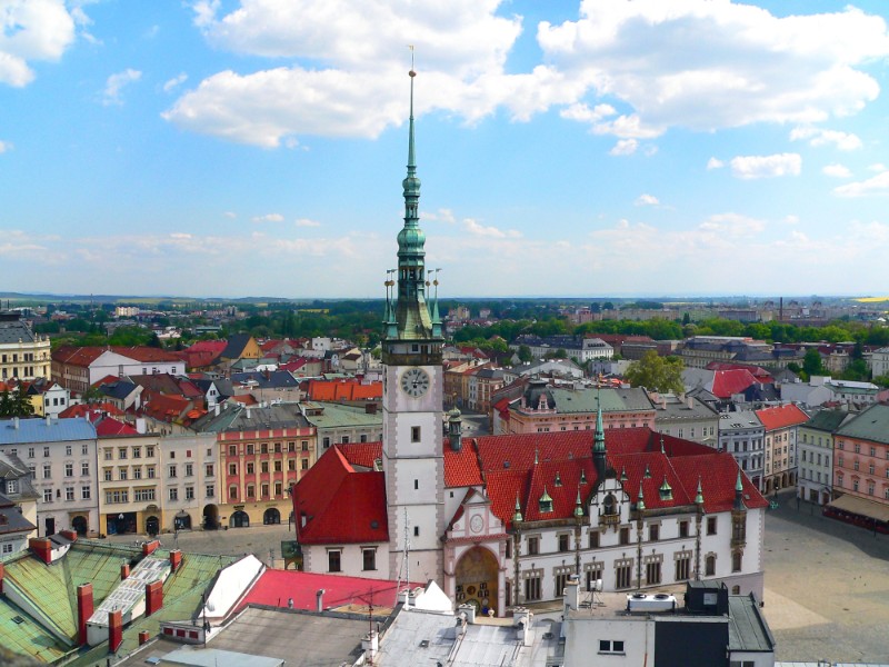 Main square in Olomouc. Czech Republic.