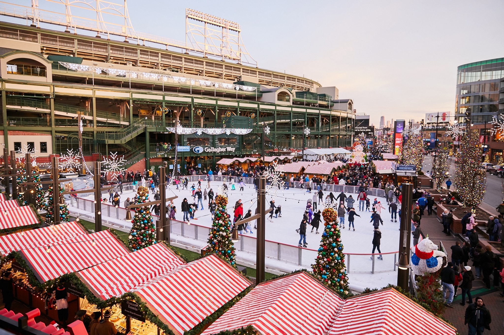 Ice rink at Christkindlmarket Chicago