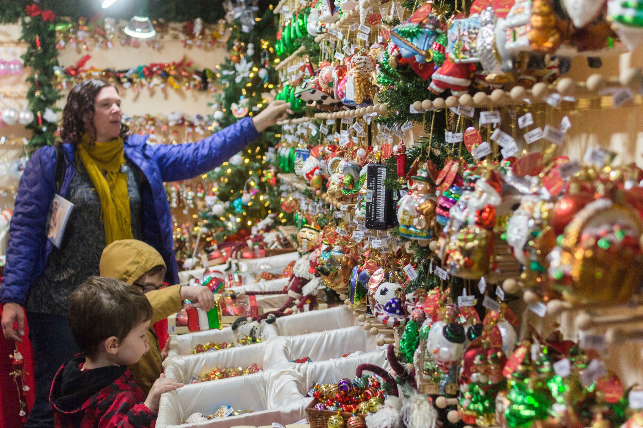 Käthe Wohlfahrt of America ornament stall at Texas Christkindl Market