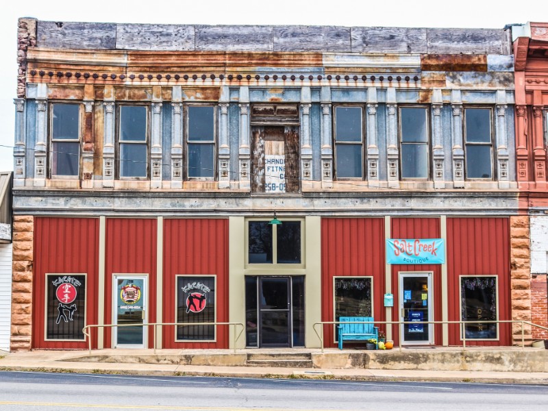 Old Main Street on Route 66 in Chandler, OK.