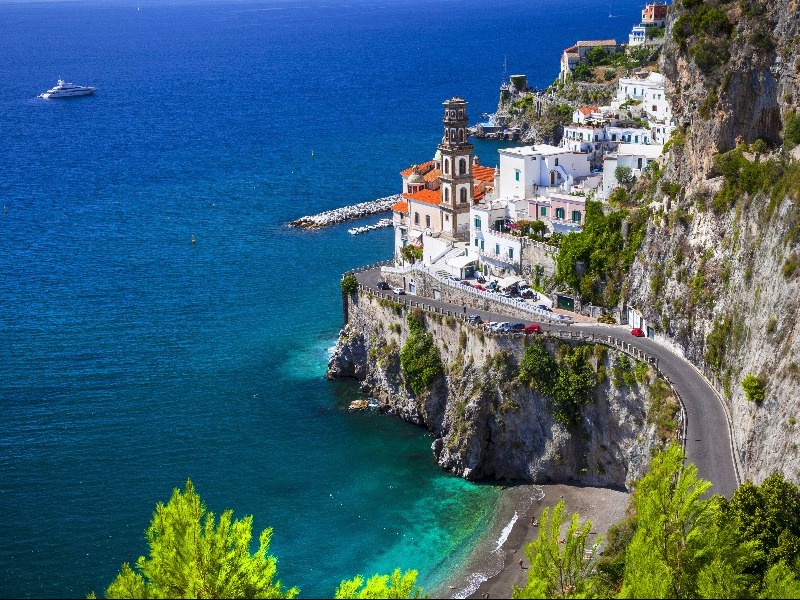 Stunning coastal view among the Amalfi Coast, Italy