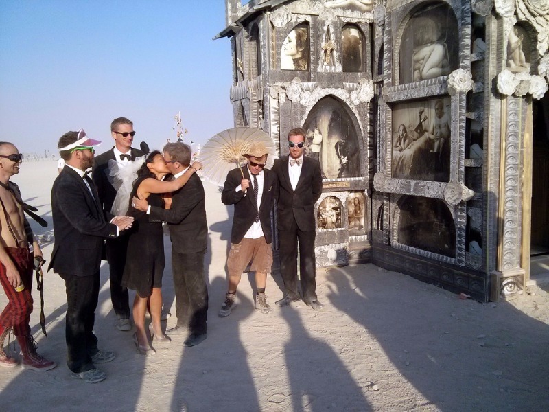 Wedding at Burning Man, Black Rock, Nevada