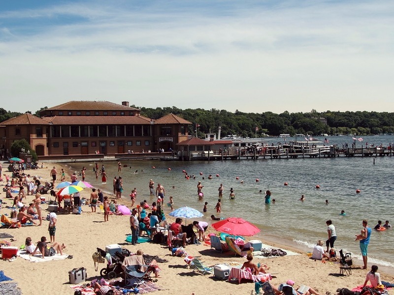 Beach at Lake Geneva 