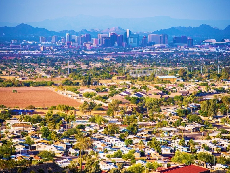 Panorama of City of Phoenix 