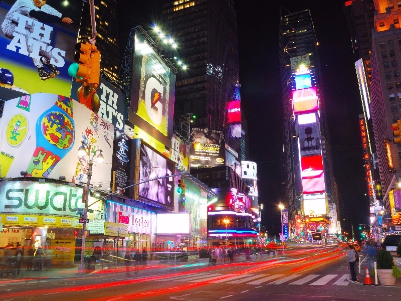 Times Square, New York City after dark