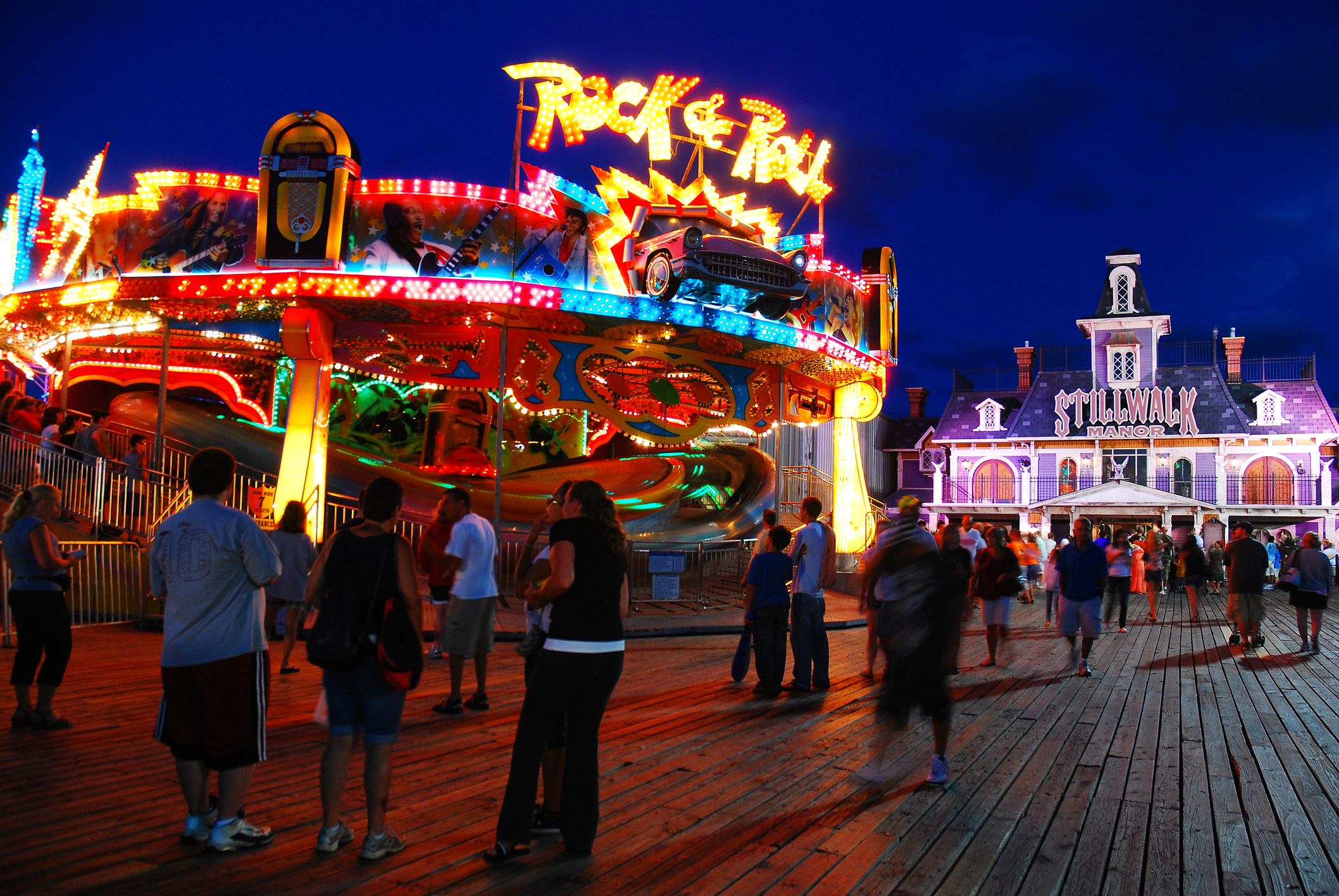 On the pier in Seaside Heights on the Jersey Shore