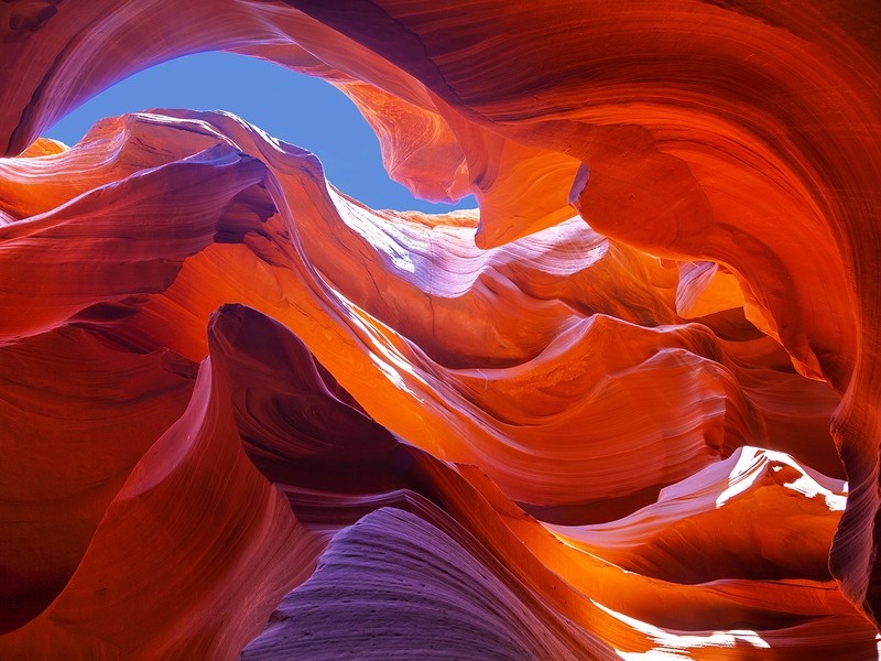 Lower Antelope Canyon view near Page