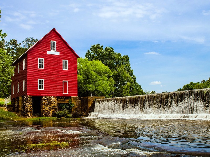 Starr's Mill, a historic landmark near Fayetteville, GA