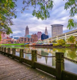 skyline at Cleveland, Ohio