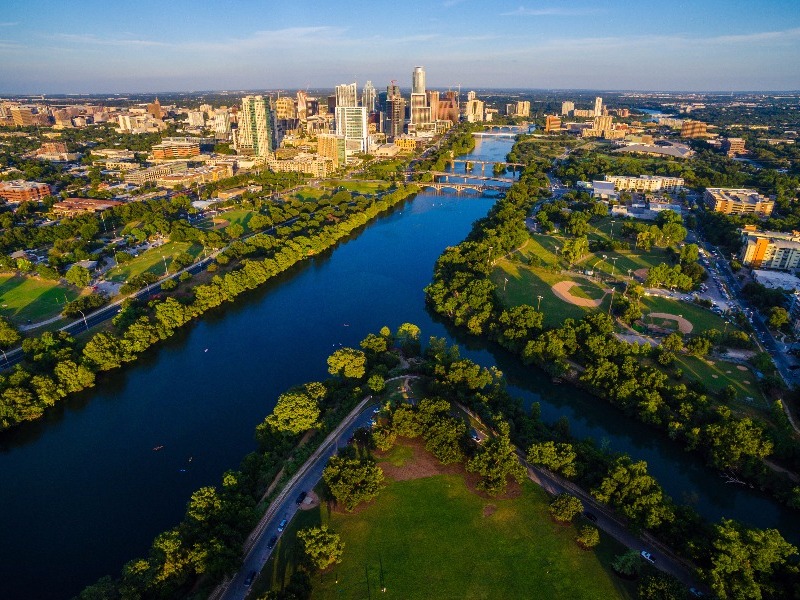 Above Zilker Park, Austin