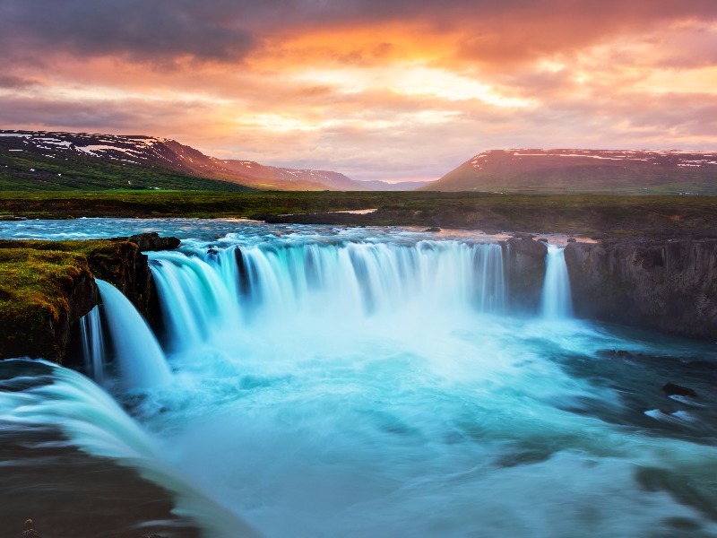 Godafoss Waterfall, Northern Iceland