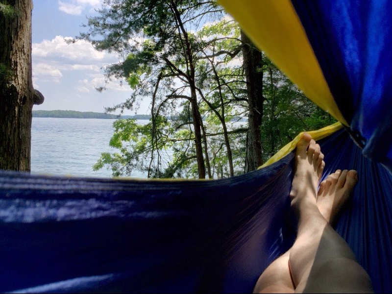 View of Lake Lanier from a Hammock