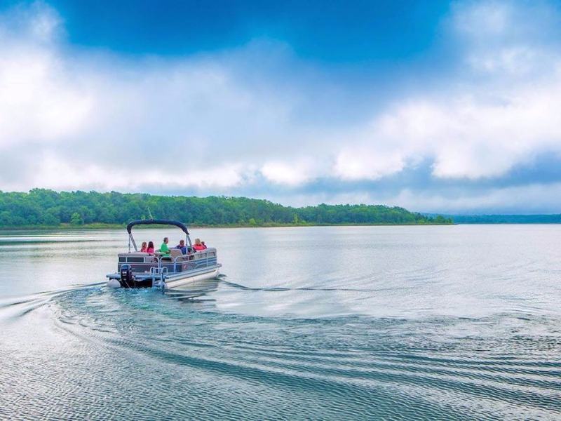 A boat on Lake Lanier 