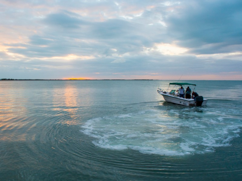 Small fishing boat in Key Largo