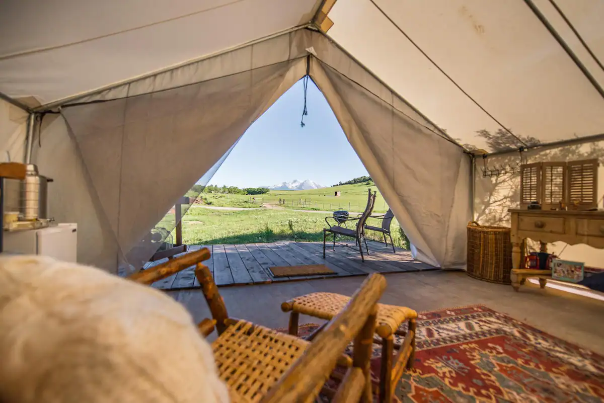 Safari tent #1 in “23 best Glamping Spots in U.S”