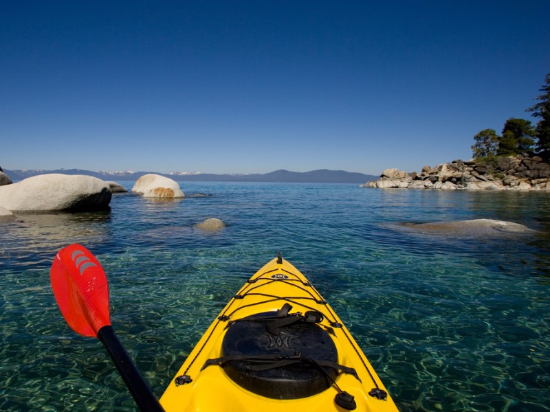 Kayaking Lake Tahoe