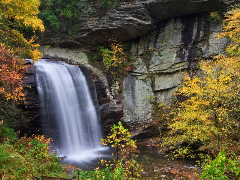 Looking Glass Falls in North Carolina