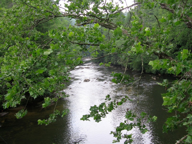 Toccoa river view, in North Georgia.