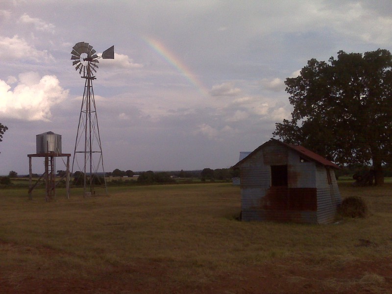 Rainbow near Rainbow, Texas