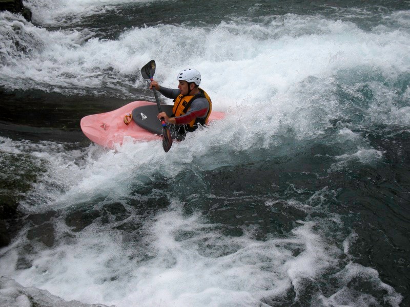 Kayaking Rio Vista portion of San Marcos River