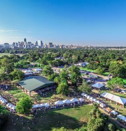 aerial view of Texas Craft Brewers Festival