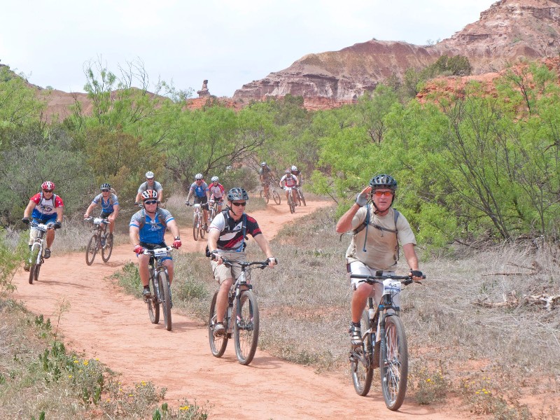 Mountain biking at Palo Duro Canyon State Park