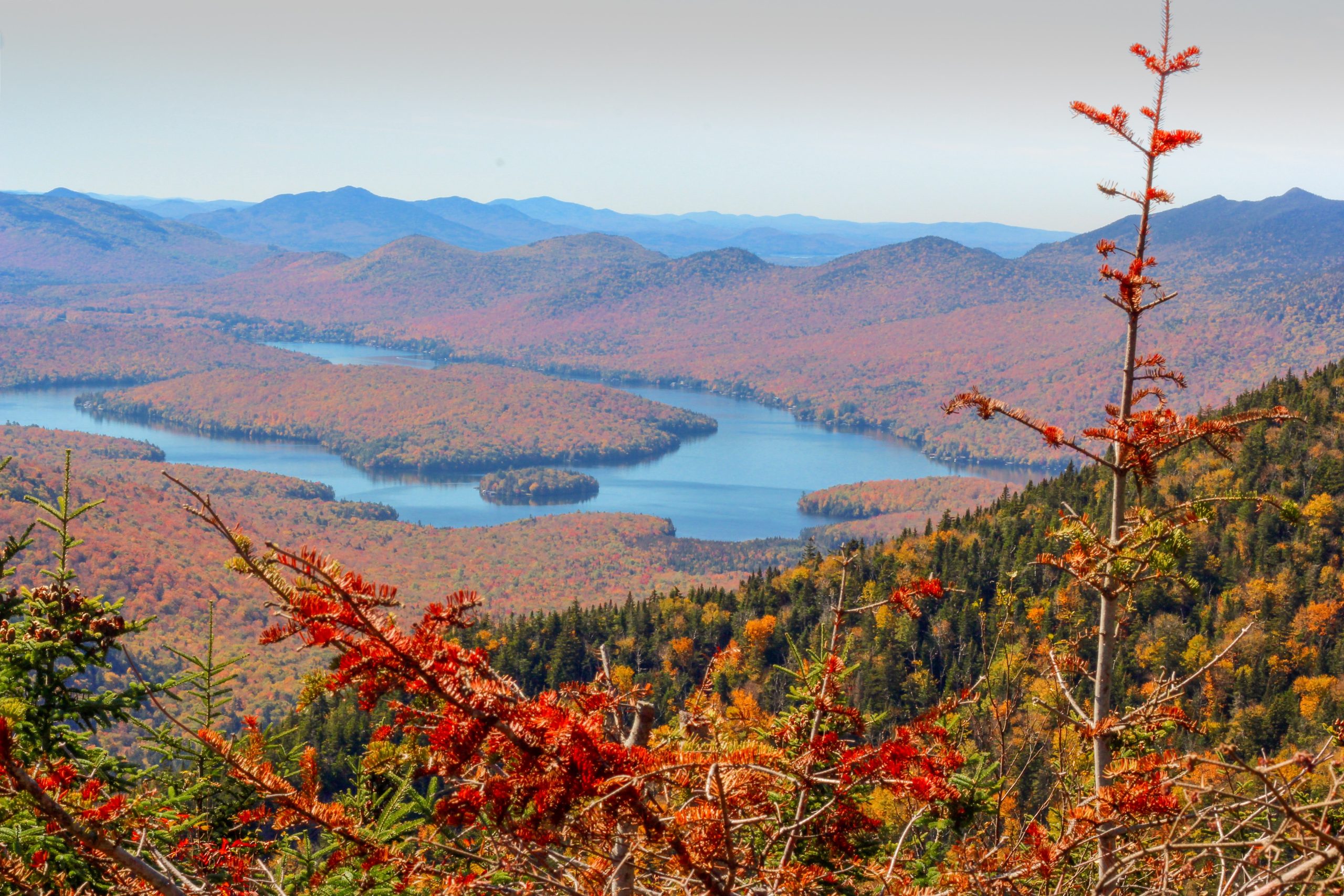 Fall foliage in the Adirondack Mountains