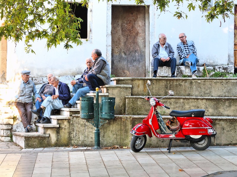 street life in Greece