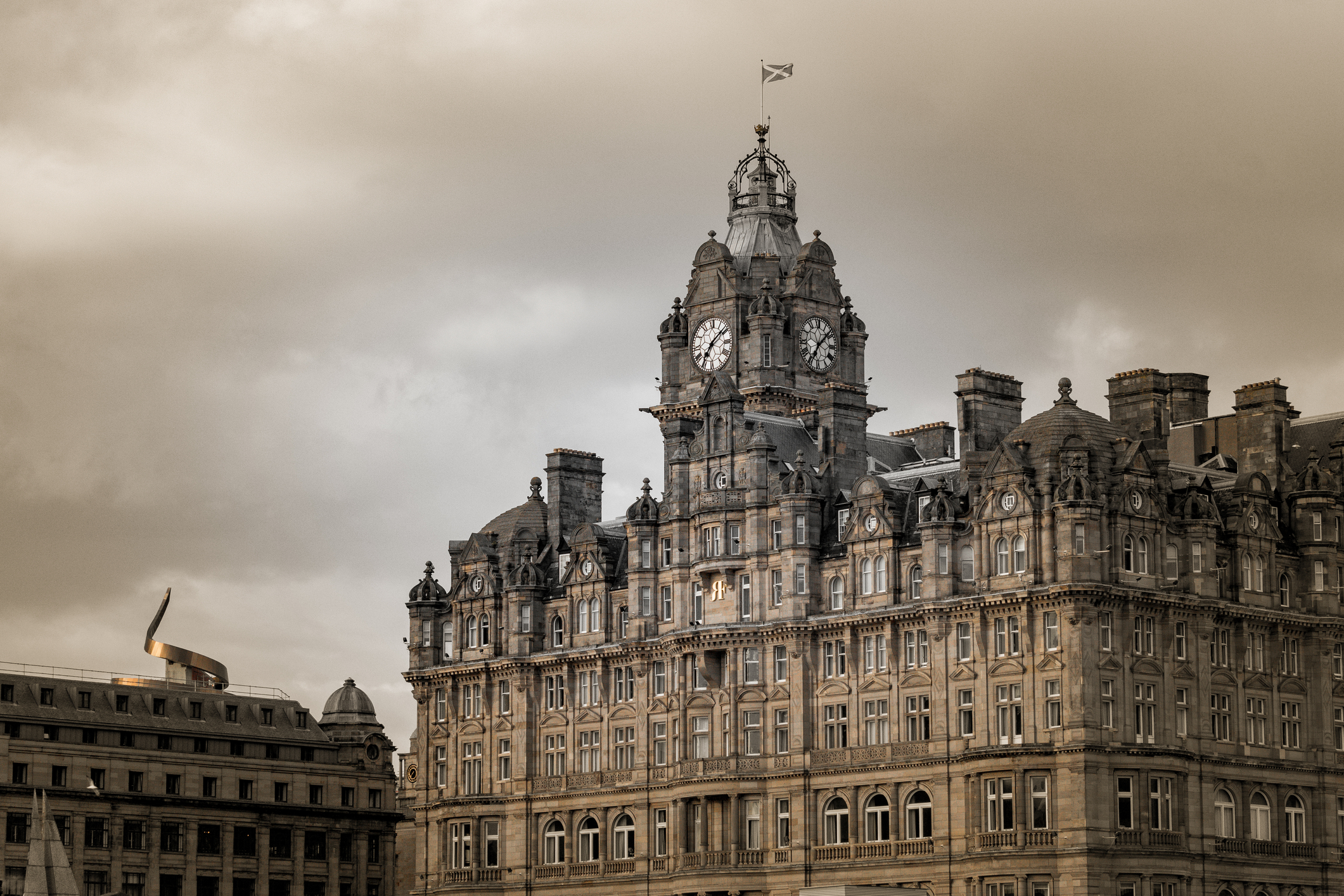 City Center of Edinburgh, Scotland