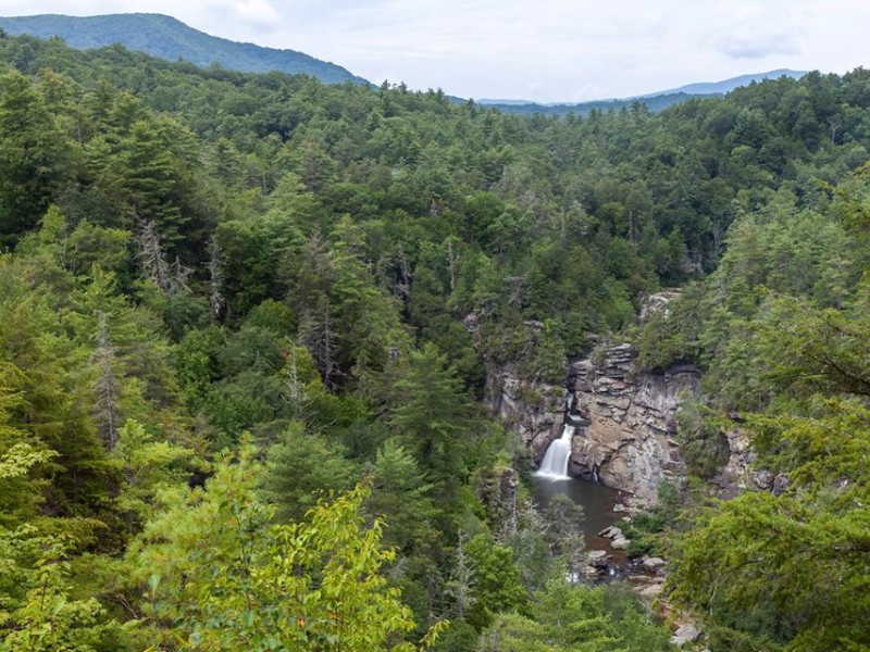 Linville Falls are the most photographed falls in NC