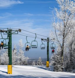 ski lift on a ski mountain