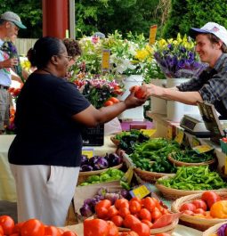 market vendors at Carrboro Farmers Market