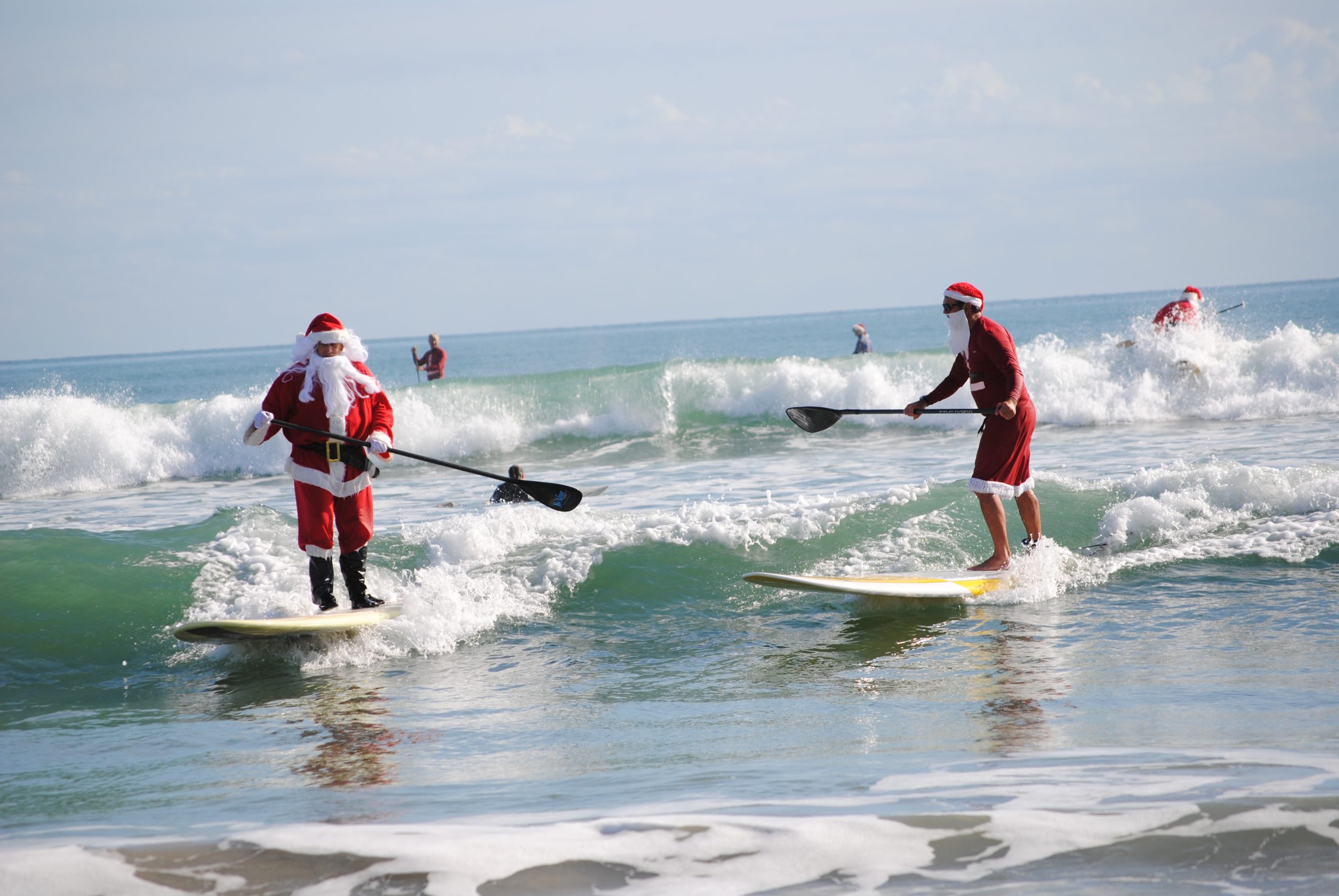 Surfing Santas of Cocoa Beach